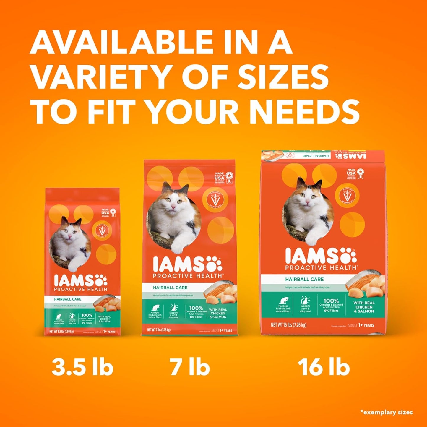 IAMS Hairball Care Chicken & Salmon Dry Cat Food – 7 lb