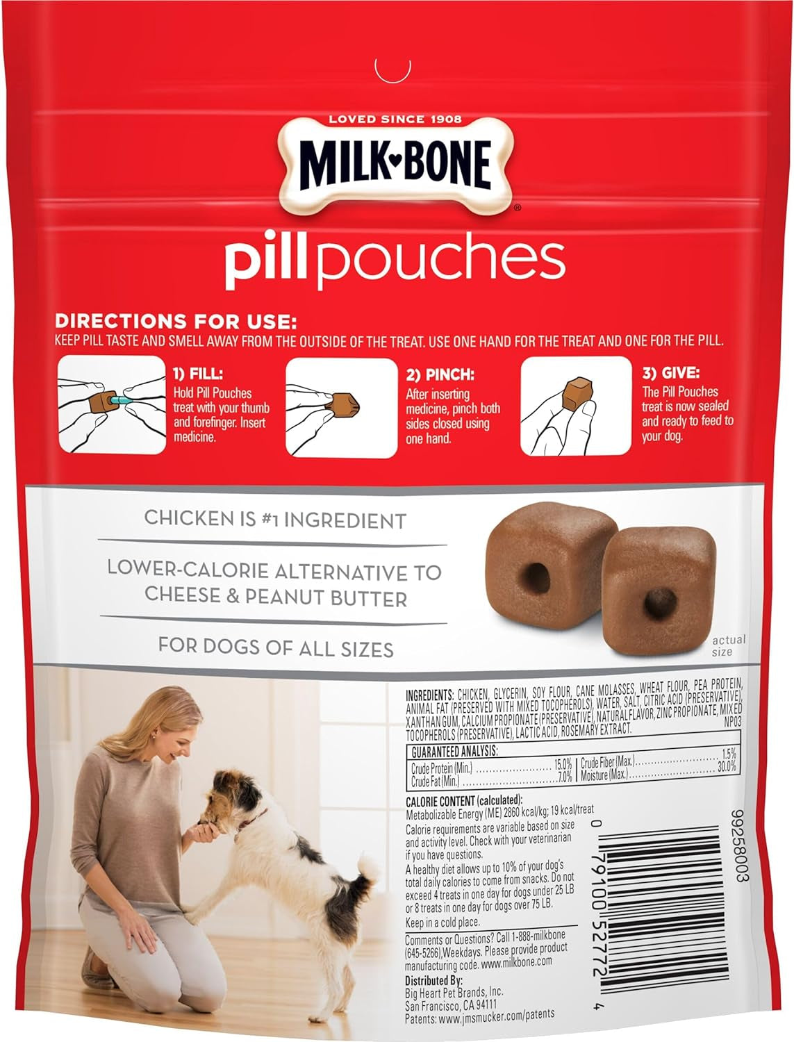 Chicken Pill Pouch Dog Treats – 6 oz × 5 pack