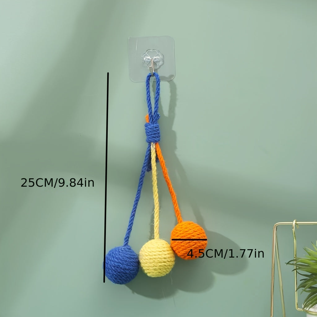 Sisal Hanging Cat Scratcher Set (3 pcs)