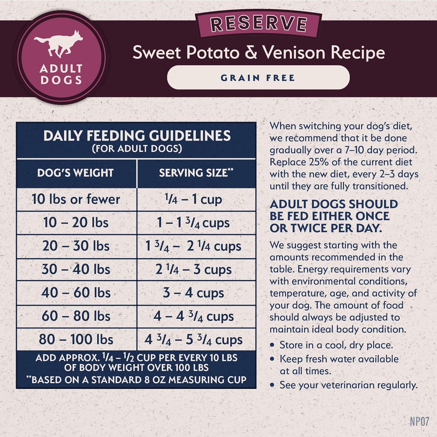 Natural Balance Sweet Potato & Venison Dry Dog Food – 4 lb