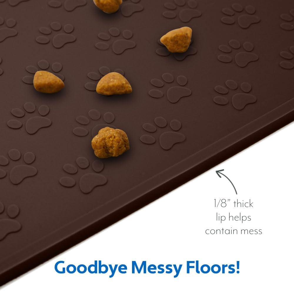 Waterproof Pet Food Mat – Spill-Proof & Dishwasher Safe