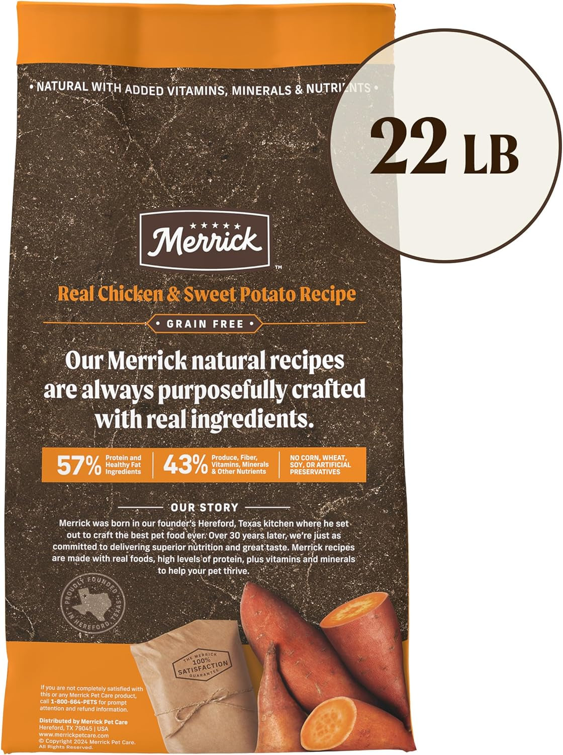 Grain-Free Dog Food – Chicken & Sweet Potato (22 lb)