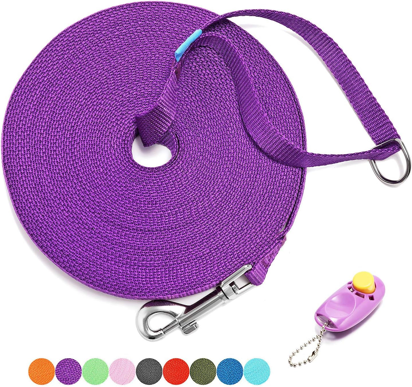 Long Training Leash with Clicker