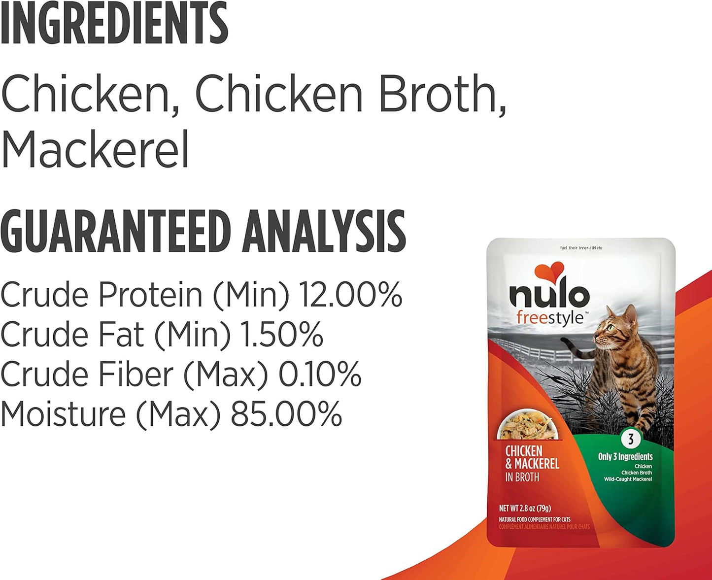 Nulo’s Freestyle Cat & Kitten Wet Food Topper – 2.8 oz