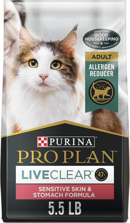 Purina Pro Plan Liveclear Sensitive Skin & Stomach Real Turkey Dry Cat Food - 5.5 lb