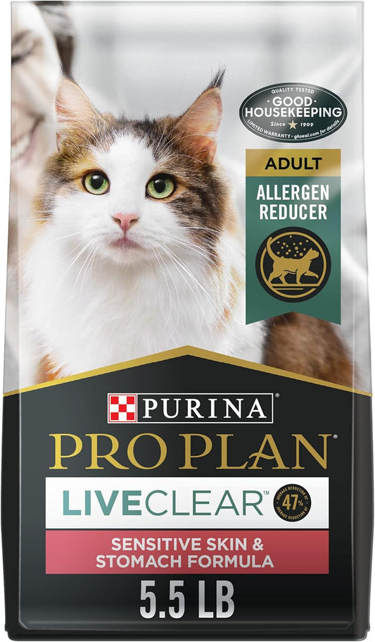 Purina Pro Plan Liveclear Sensitive Skin & Stomach Real Turkey Dry Cat Food - 5.5 lb