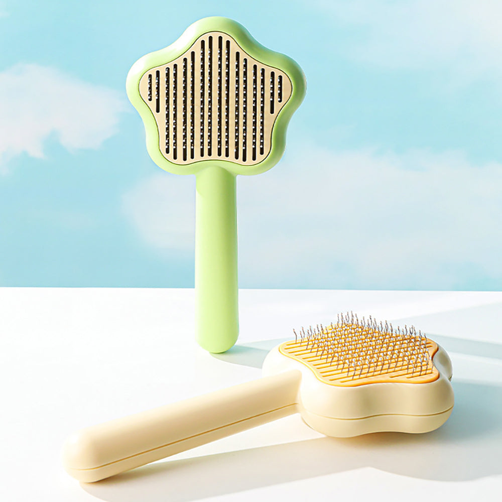Star-Shaped Grooming Brush – One-Click Fur Remover