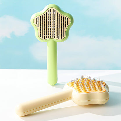 Star-Shaped Grooming Brush – One-Click Fur Remover