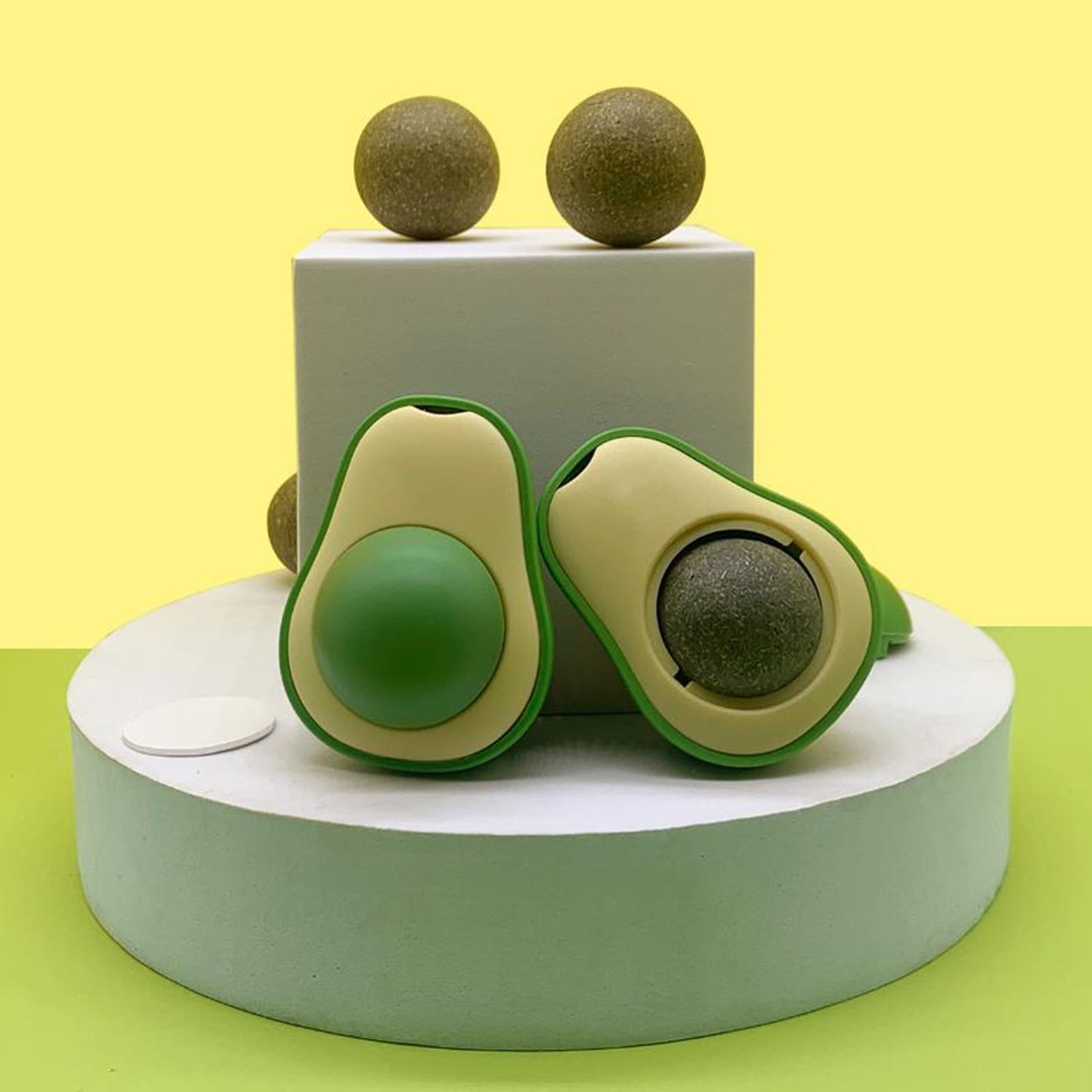 Avocado Catnip Treat Toy