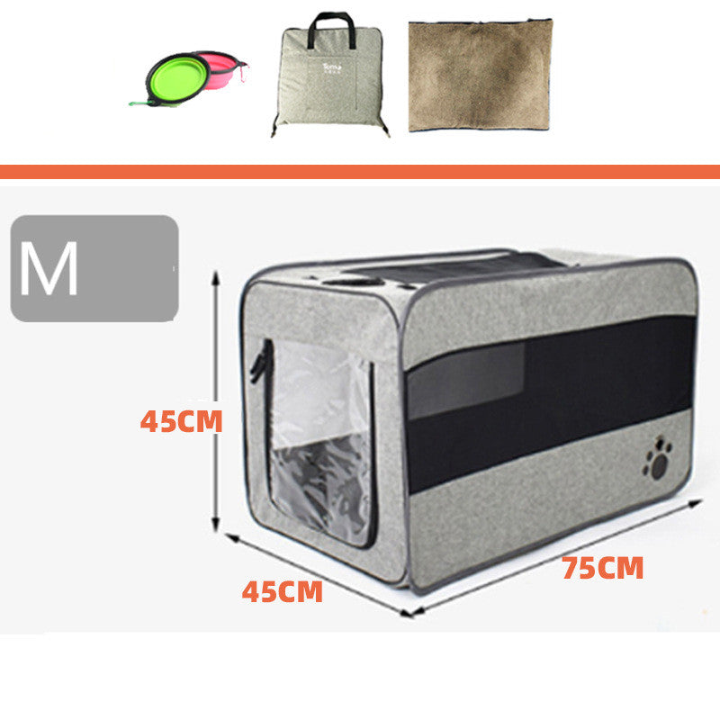 Foldable Pet Travel Carrier – Soft, Secure & Spacious