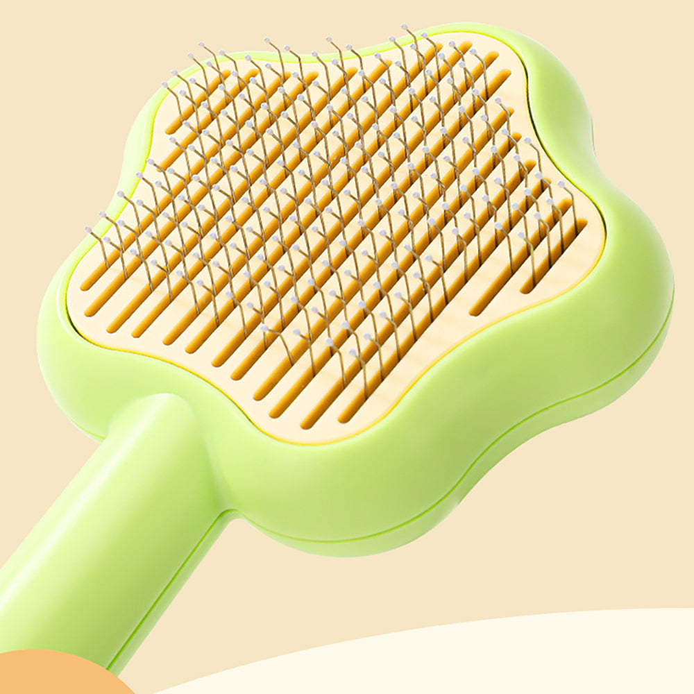 Star-Shaped Grooming Brush – One-Click Fur Remover