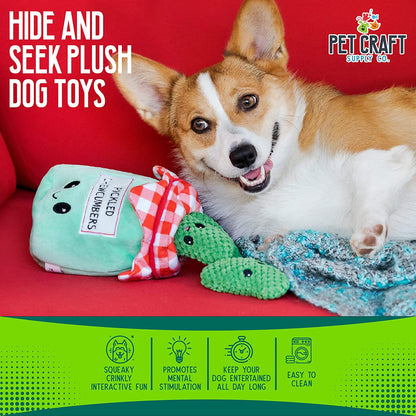 Pickles Hide & Seek Toy – Plush, Crinkle & Squeaky