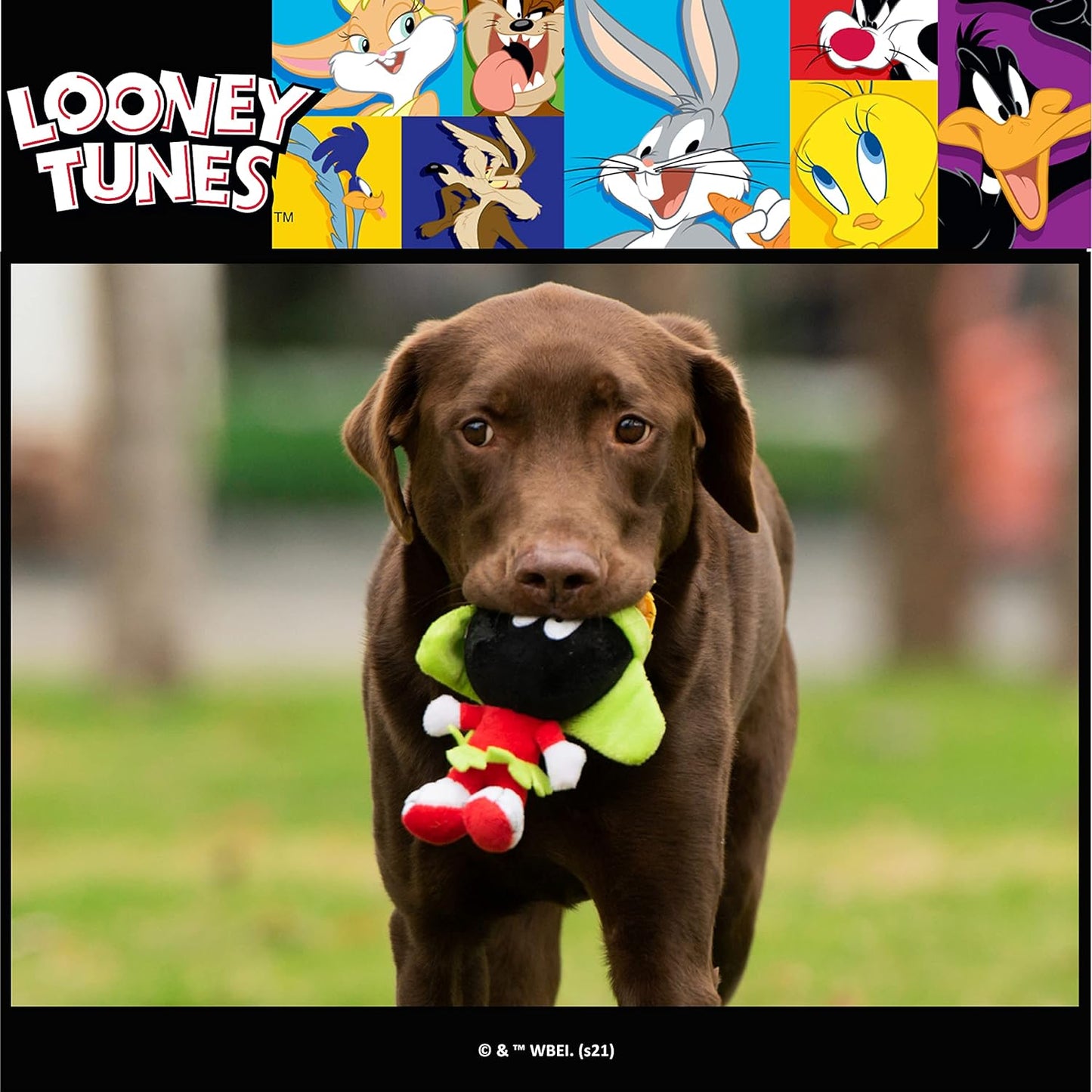 Marvin the Martian Dog Toy – Plush Squeaky Fun for All-Sized Pups