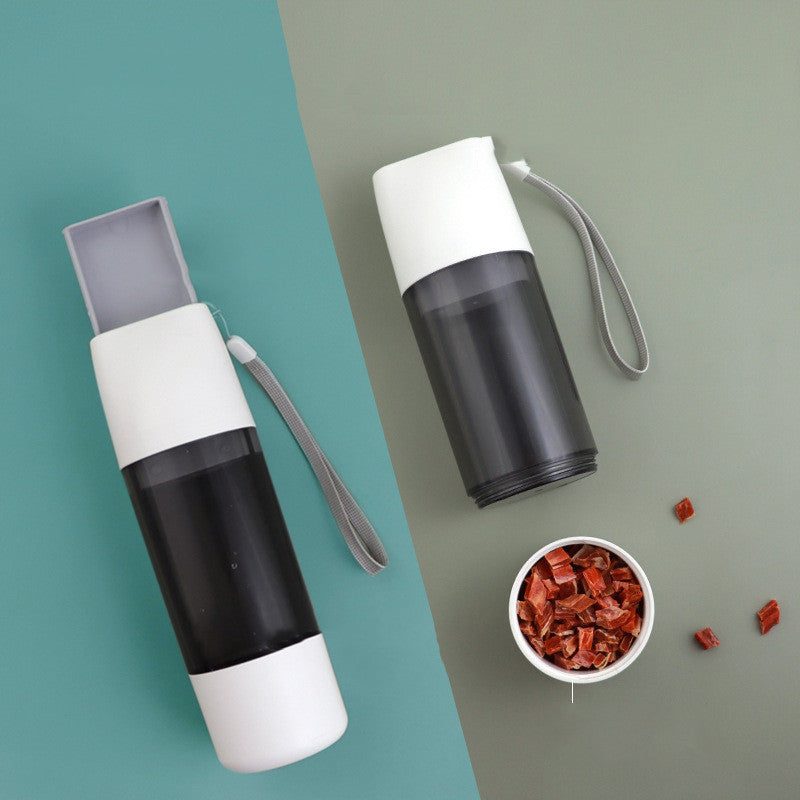 2 in 1 Dog Water Bottle - Travel Feeder