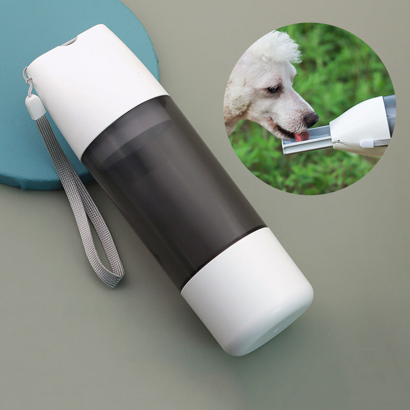 2 in 1 Dog Water Bottle - Travel Feeder