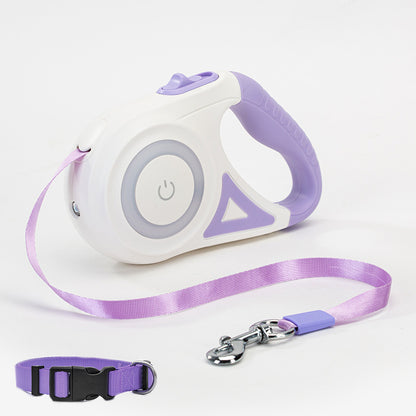 Auto-Retractable Leash + Collar – With Spotlight 