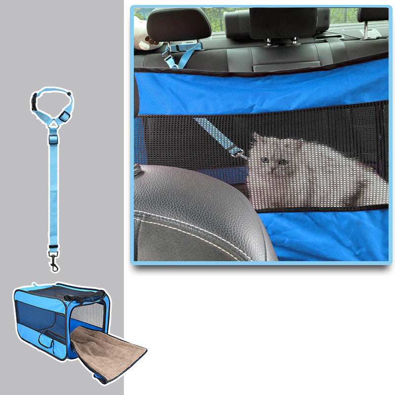 Foldable Pet Travel Carrier – Soft, Secure & Spacious