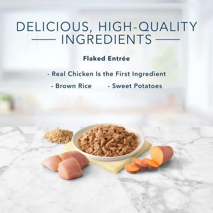 Tastefuls Chicken Flaked Wet Cat Food in Gravy – 5.5 oz x 24 Pack