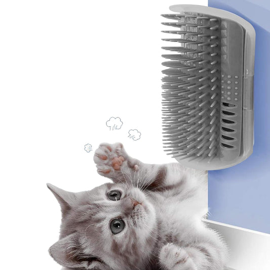 Corner Cat Groomer – 2-Pack, Face Massager & Fur Comb