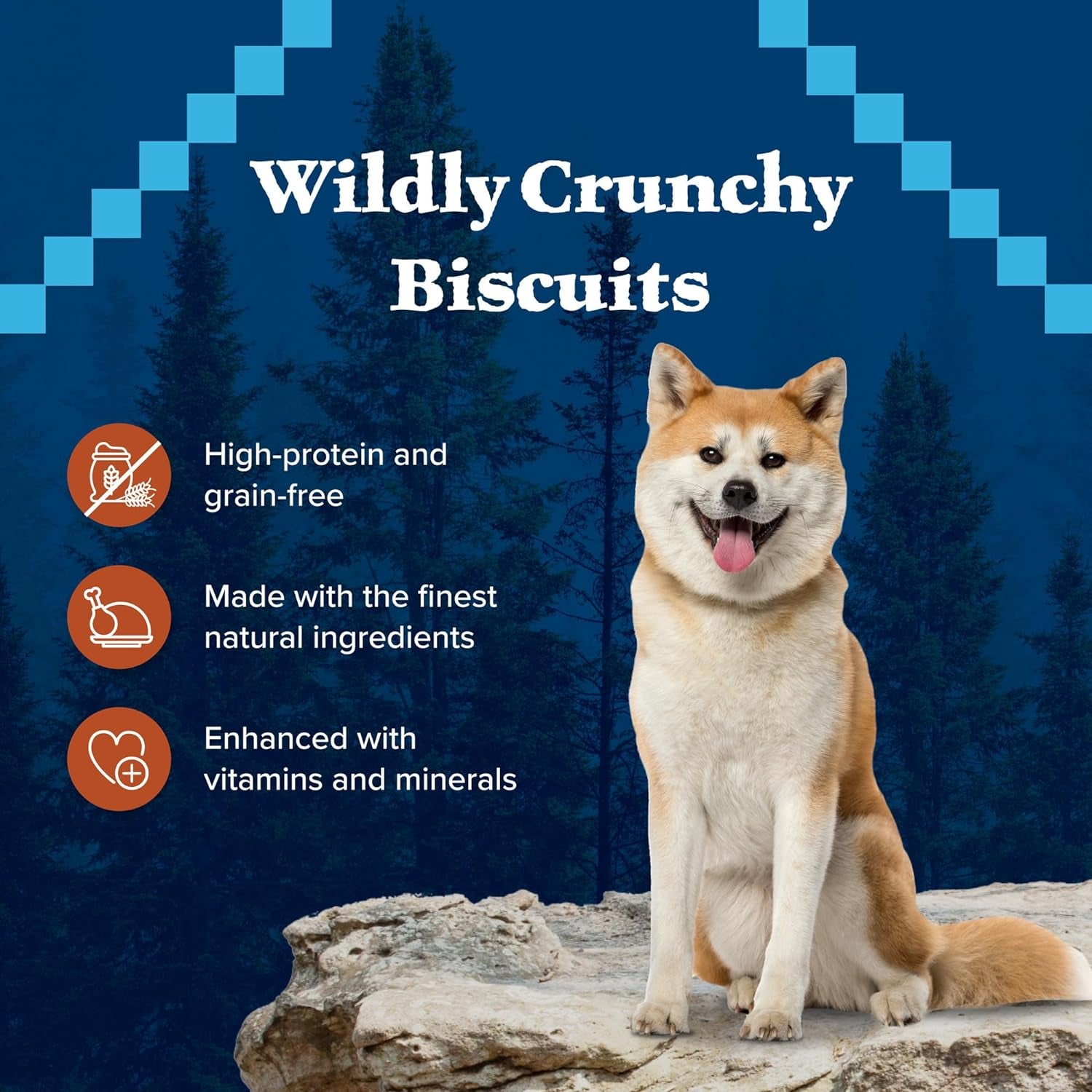 Wilderness Trail Treats Turkey Crunchy Dog Biscuits – 24 oz
