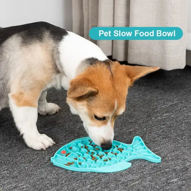 Fish-Shaped Lick Mat – Slow Feeder for Dogs