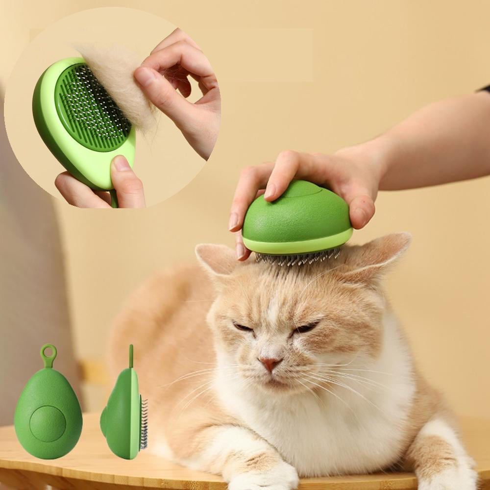 Pet Grooming Comb – Self-Cleaning Hair Remover