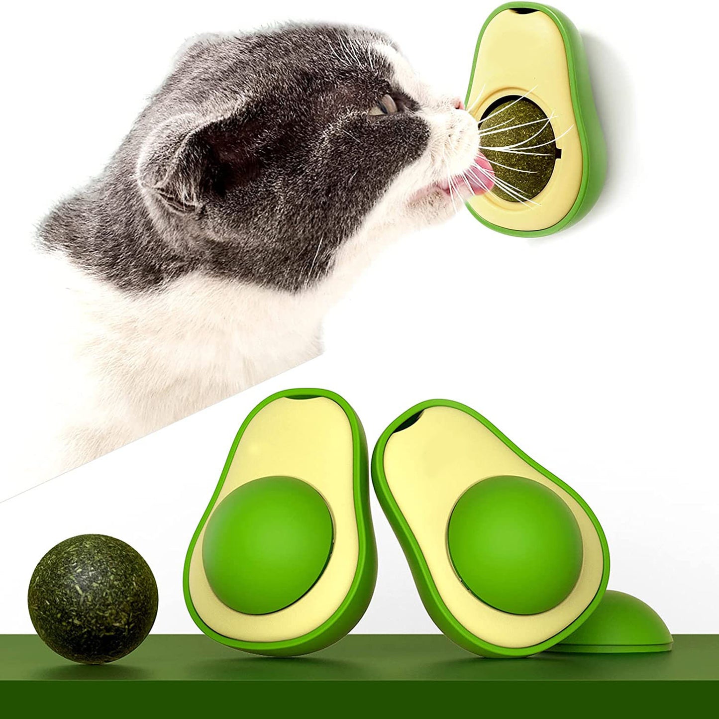 Avocado Catnip Treat Toy