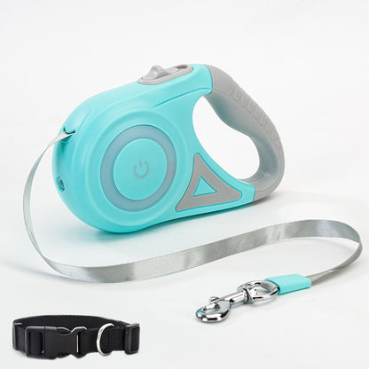 Auto-Retractable Leash + Collar – With Spotlight 