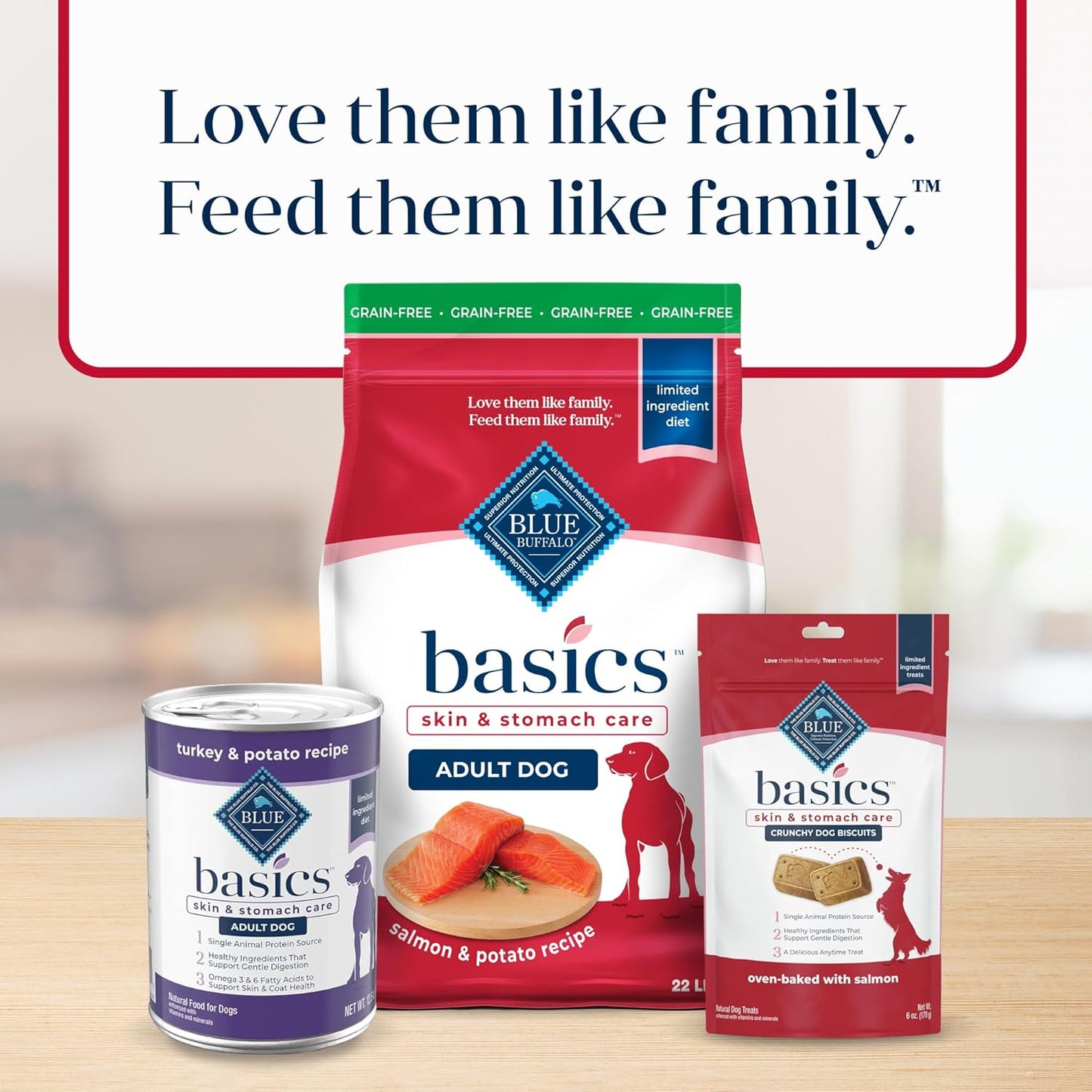 Basics Grain-Free Salmon Recipe Dry Dog Food – 22 lb
