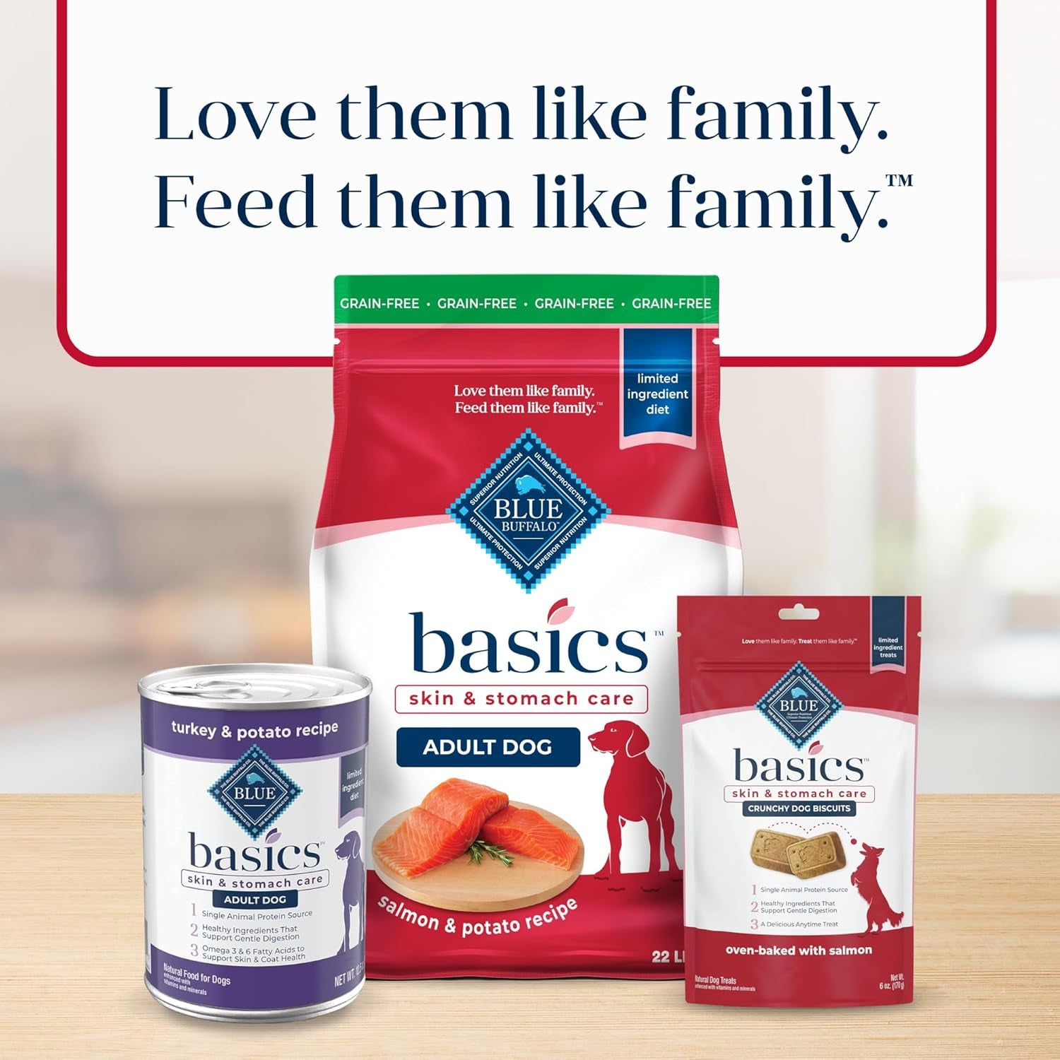 Basics Grain-Free Salmon Recipe Dry Dog Food – 22 lb