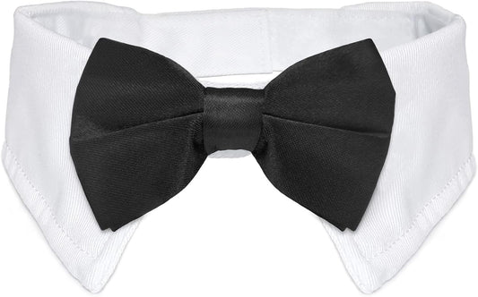 Classic Tuxedo Dog Bow Tie – Formal Charm for Weddings & Parties