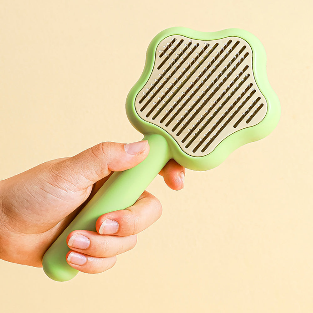 Star-Shaped Grooming Brush – One-Click Fur Remover