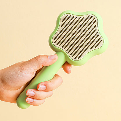 Star-Shaped Grooming Brush – One-Click Fur Remover