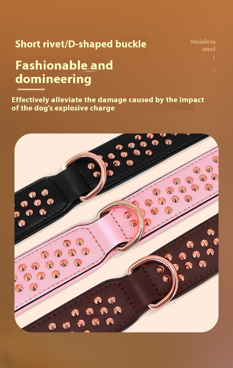 Anti-Bite Rivet Dog Collar