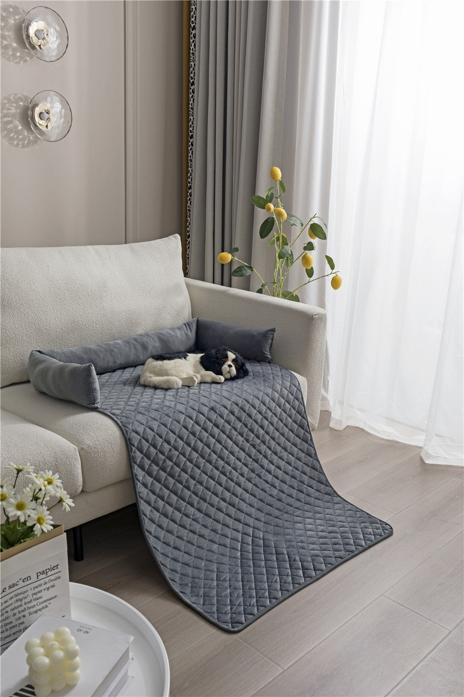 Cozy Pet Sofa Bed – Plush Comfort & Furniture Protection