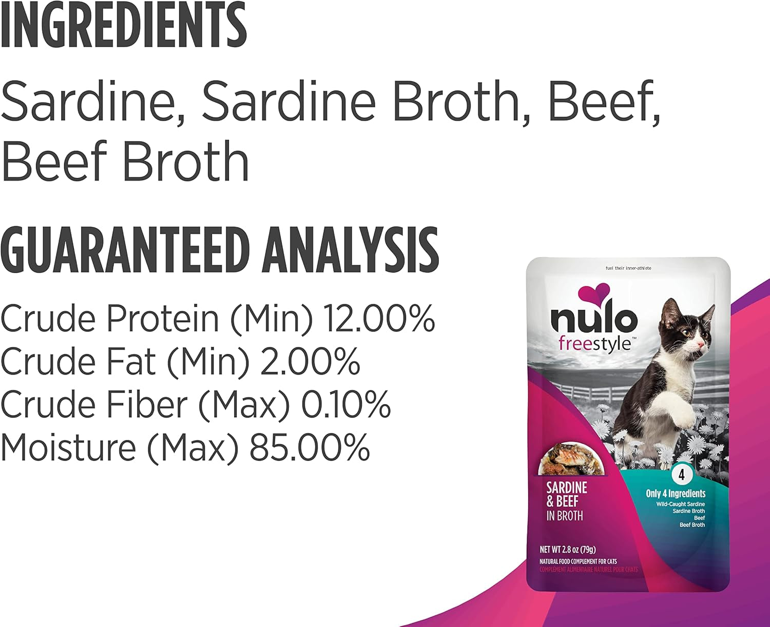 Nulo’s Freestyle Cat & Kitten Wet Food Topper – 2.8 oz