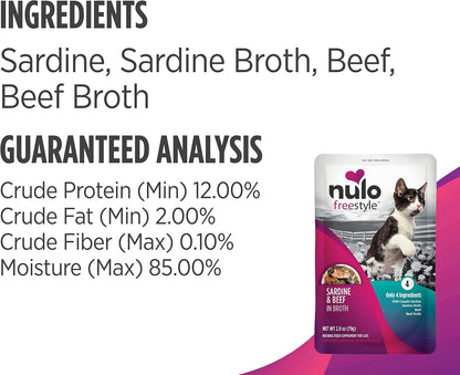 Nulo’s Freestyle Cat & Kitten Wet Food Topper – 2.8 oz