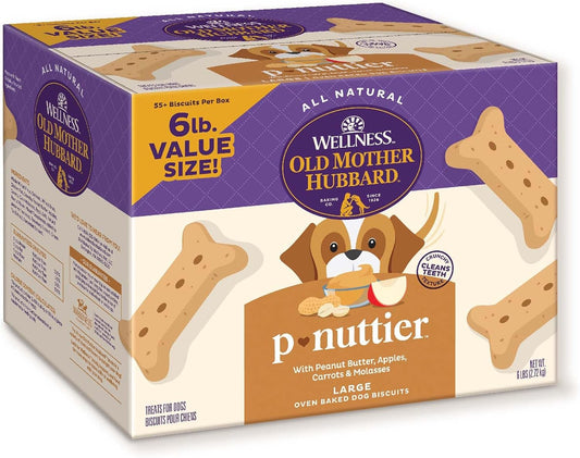 Wellness P-Nuttier Peanut Butter Large Dog Biscuits – 6 lb