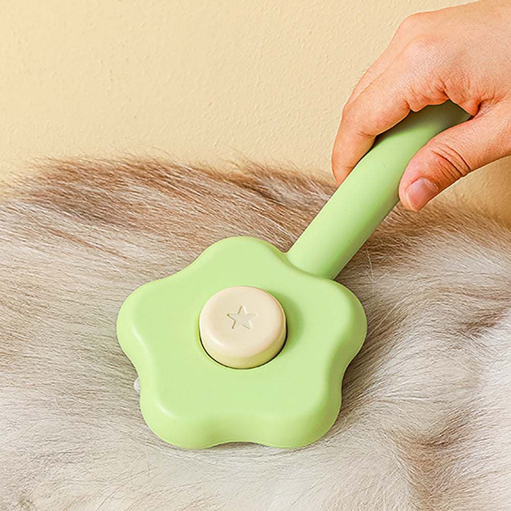 Star-Shaped Grooming Brush – One-Click Fur Remover