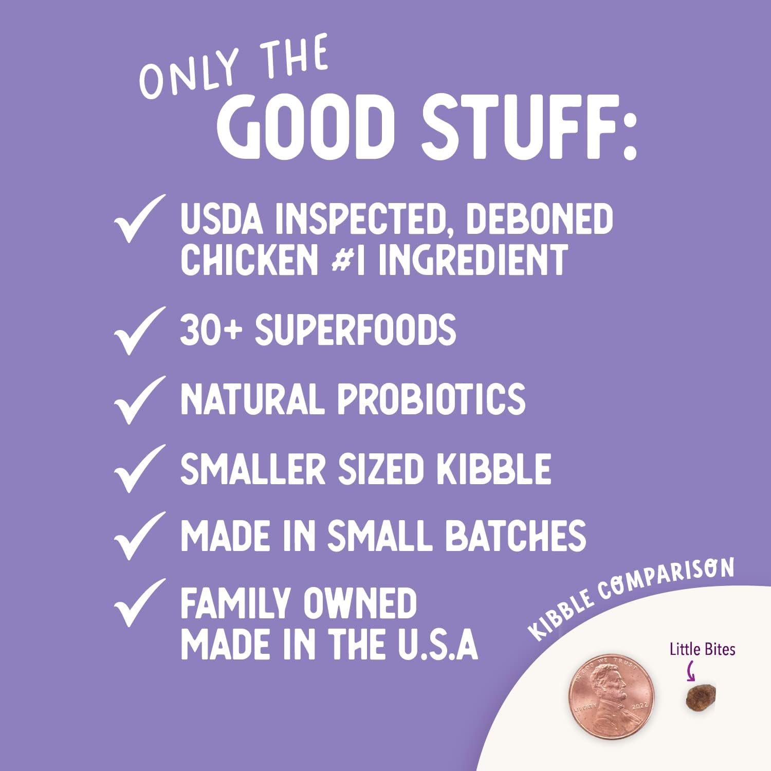 Little Bites Chicken & Brown Rice Dog Food – 10 lb