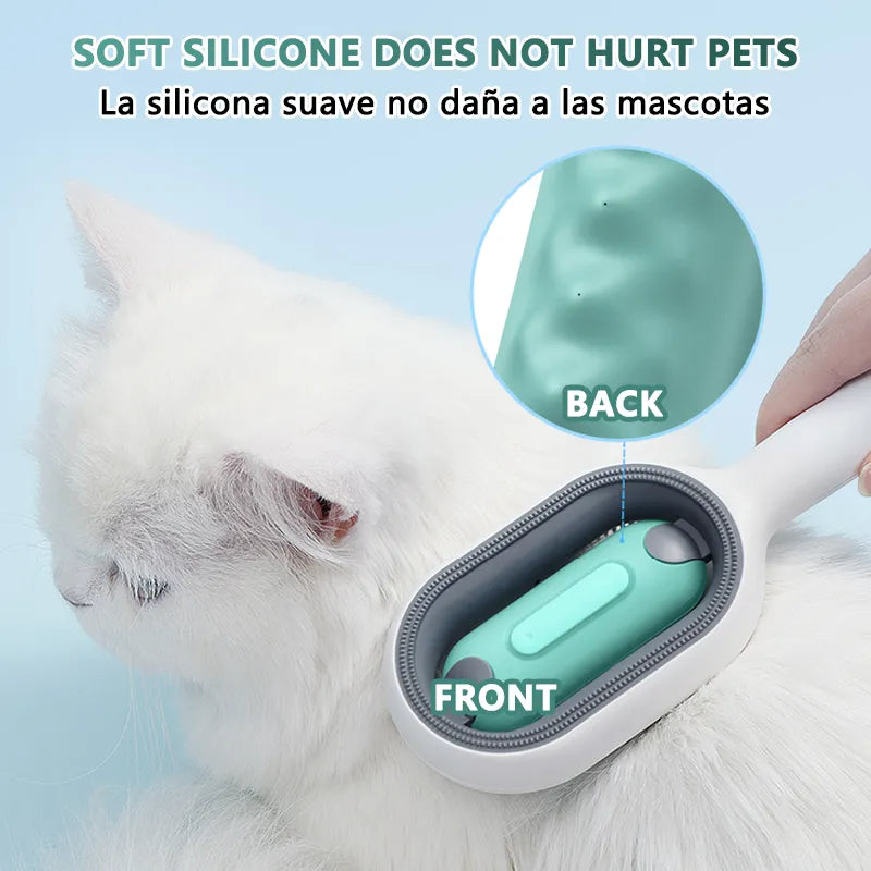 3-in-1 Cat Brush – Water Tank & Fur Remover