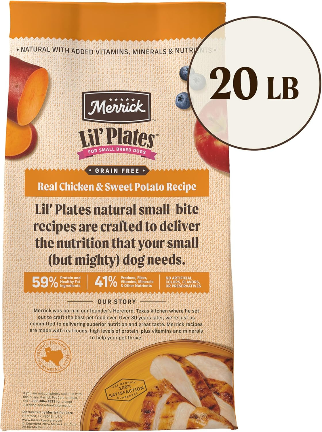 Lil’ Plates Grain-Free Chicken & Sweet Potato Dry Dog Food – 20 lb