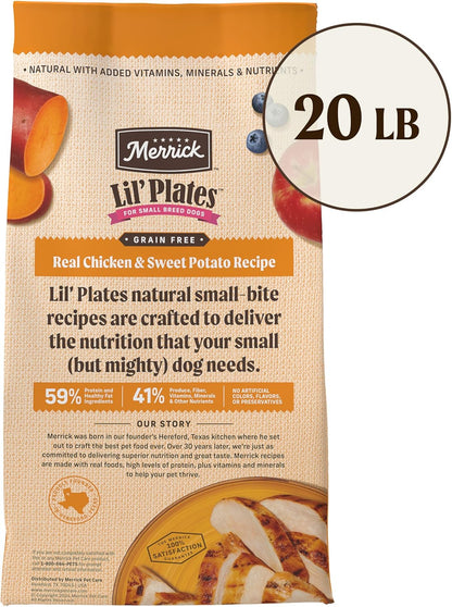 Lil’ Plates Grain-Free Chicken & Sweet Potato Dry Dog Food – 20 lb