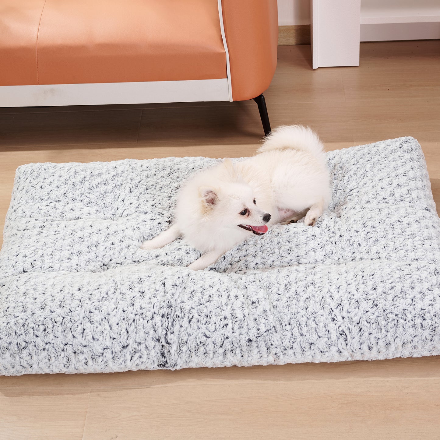 Fluffy Rose Velvet Pet Bed – Extra Soft & Washable