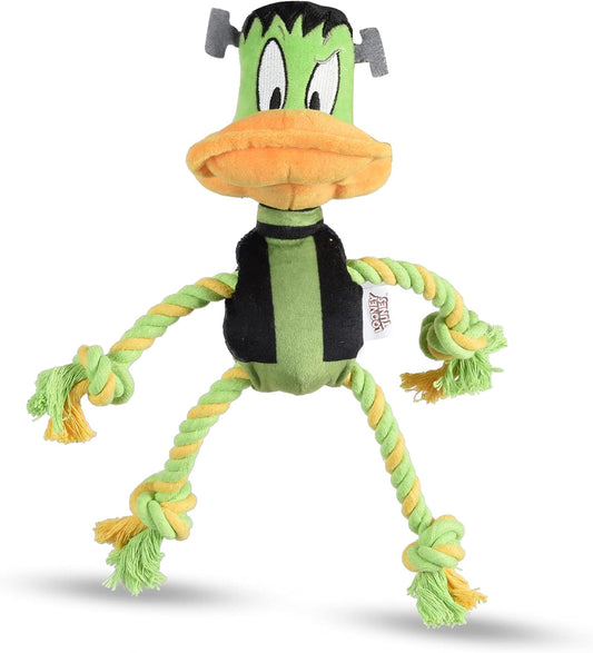 Daffy Duck Frankenstein Dog Toy – Halloween Tug & Squeak Fun