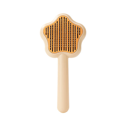 Star-Shaped Grooming Brush – One-Click Fur Remover