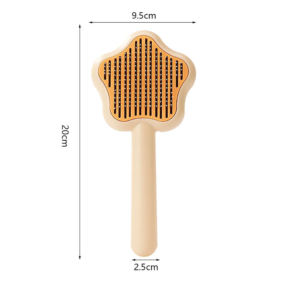 Star-Shaped Grooming Brush – One-Click Fur Remover