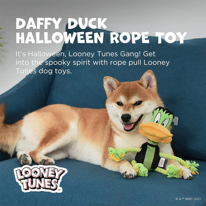 Daffy Duck Frankenstein Dog Toy – Halloween Tug & Squeak Fun