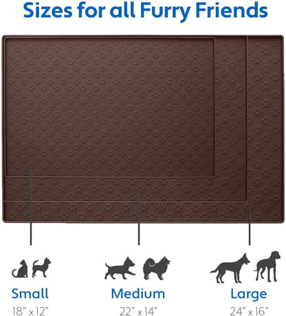 Waterproof Pet Food Mat – Spill-Proof & Dishwasher Safe 