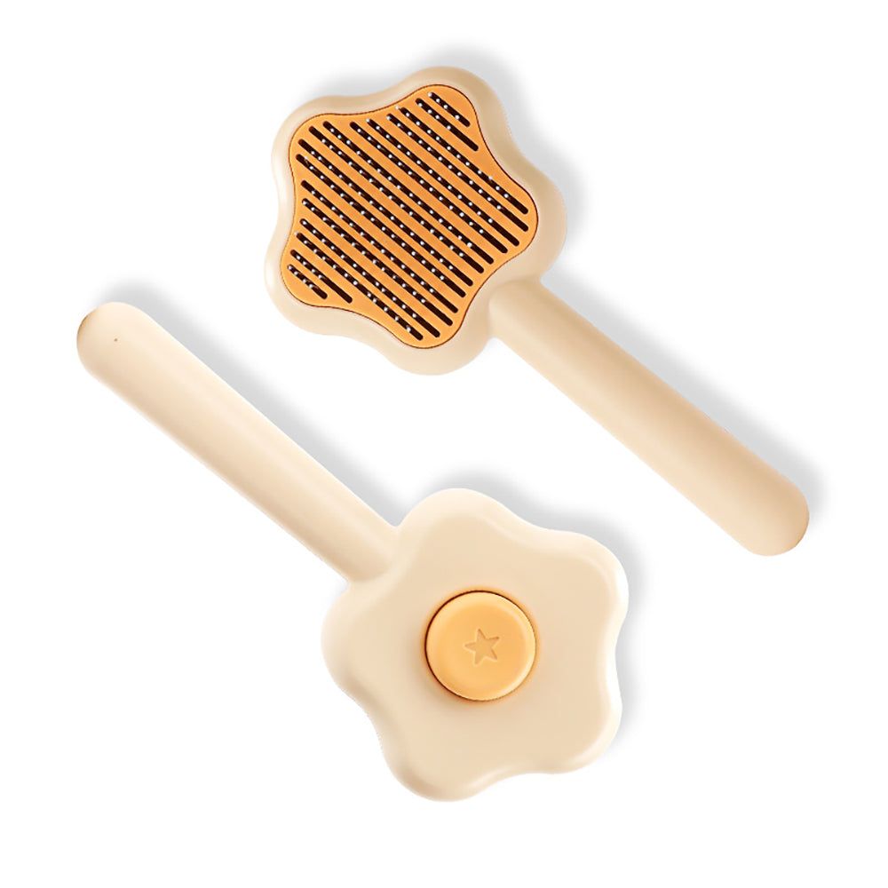 Star-Shaped Grooming Brush – One-Click Fur Remover